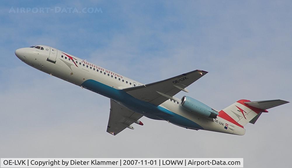 OE-LVK, 1992 Fokker 100 (F-28-0100) C/N 11397, Austrian Arrows F28-0100