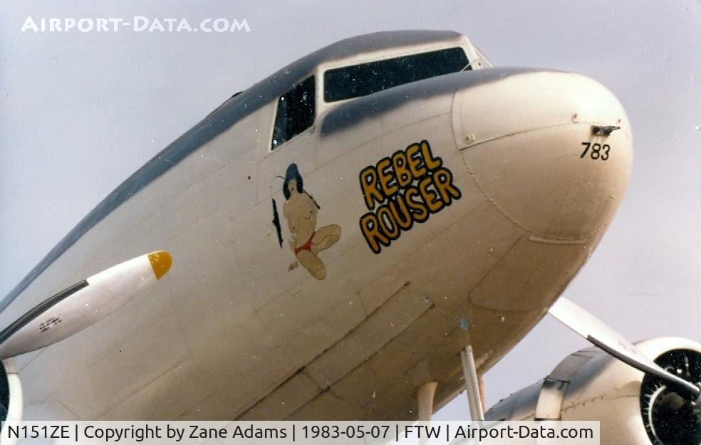 N151ZE, 1944 Douglas DC-3 C/N 50783, CAF R4D with Rebel Rouser Nose Art