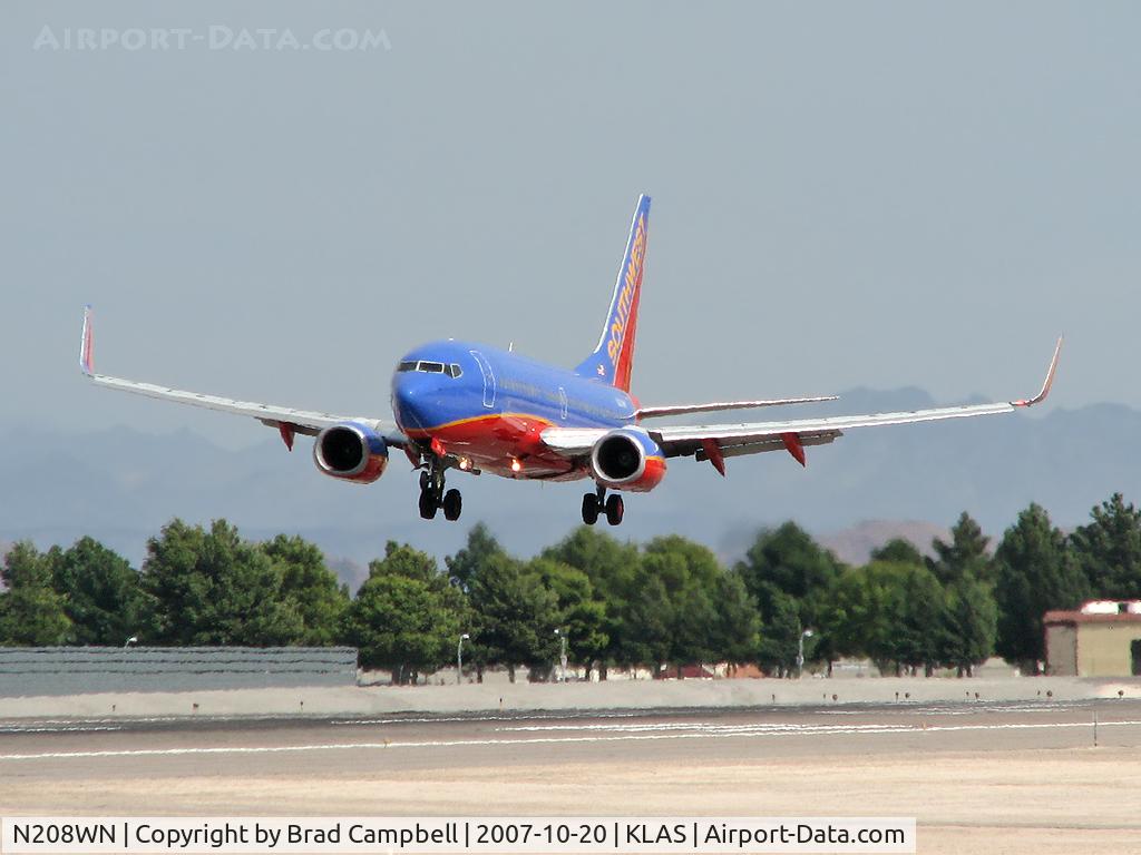 N208WN, 2005 Boeing 737-7H4 C/N 29856, Southwest Airlines / 2005 Boeing 737-7H4