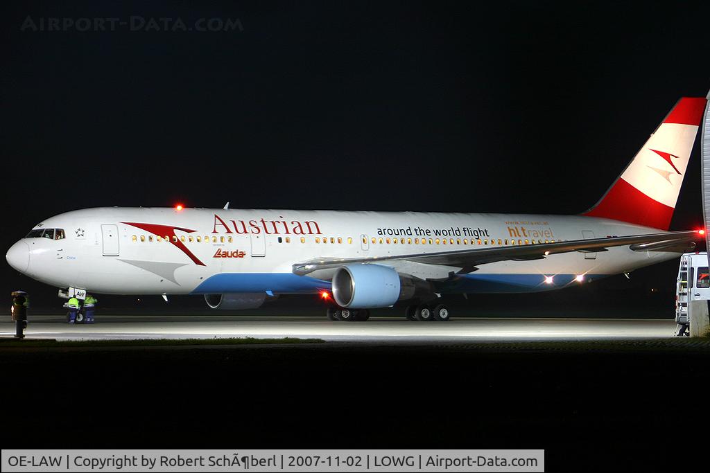 OE-LAW, 1992 Boeing 767-3Z9/ER C/N 26417, Flight around the world. GRZ-CPT