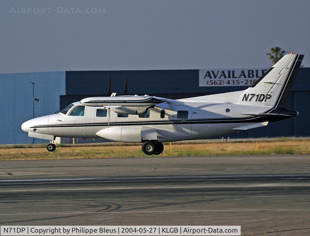 N71DP, Mitsubishi MU-2B-60 Marquise C/N 1502SA, Landing on rwy 30.
