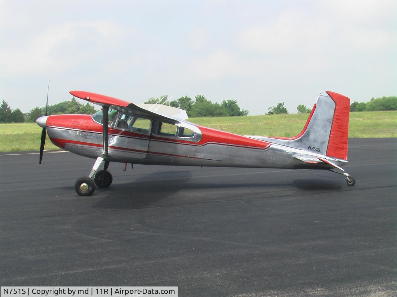 N751S, 1964 Cessna 180G C/N 18051424, chrome and red beauty