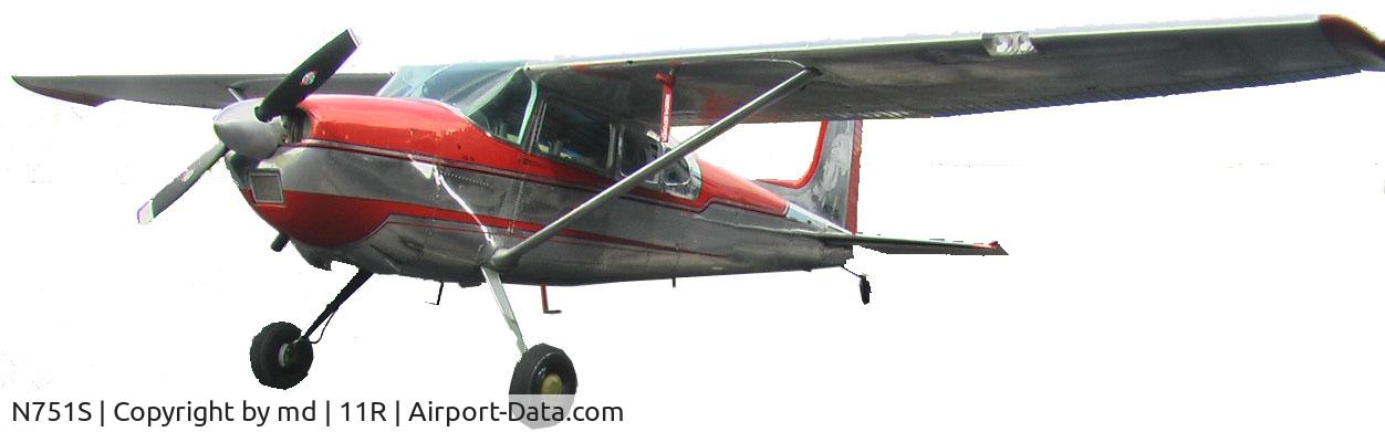 N751S, 1964 Cessna 180G C/N 18051424, chrome and red beauty