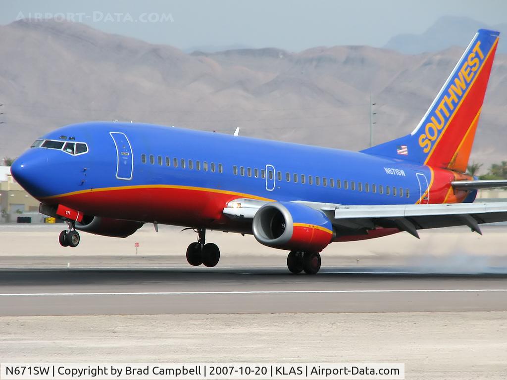 N671SW, 1988 Boeing 737-3G7 C/N 23785, Southwest Airlines / 1988 Boeing 737-3G7