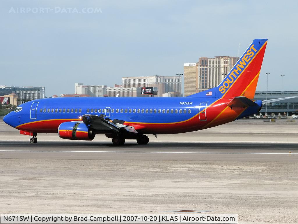 N671SW, 1988 Boeing 737-3G7 C/N 23785, Southwest Airlines / 1988 Boeing 737-3G7