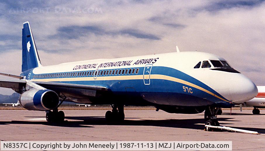 N8357C, 1962 Convair 30A C/N 24, Continental International Airlines CV990 at Marana