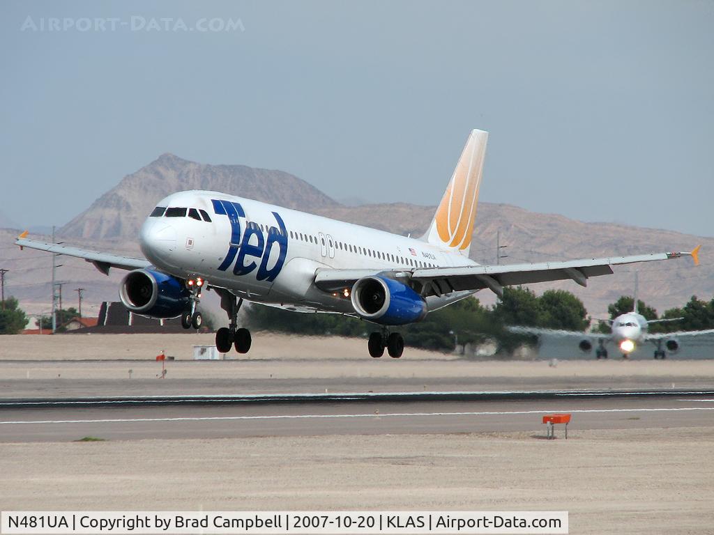 N481UA, 2001 Airbus A320-232 C/N 1559, Ted Airlines / 2001 Airbus Industrie A320-232