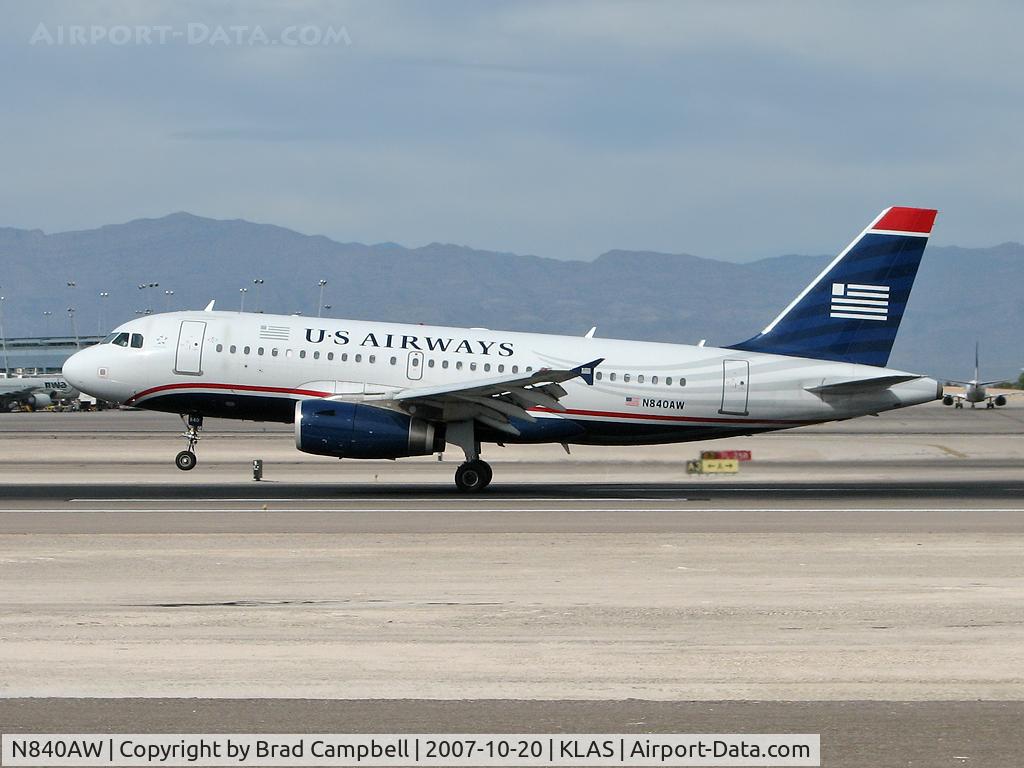 N840AW, 2006 Airbus A319-132 C/N 2690, US Airways / 2006 Airbus A319-132