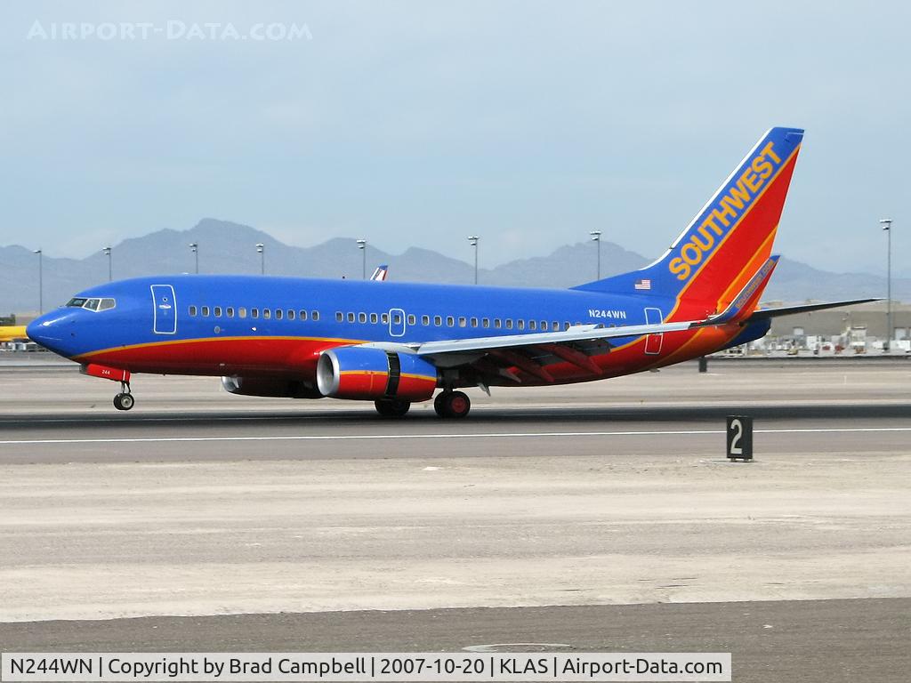 N244WN, 2006 Boeing 737-7H4 C/N 34864, Southwest Airlines / 2006 Boeing 737-7H4