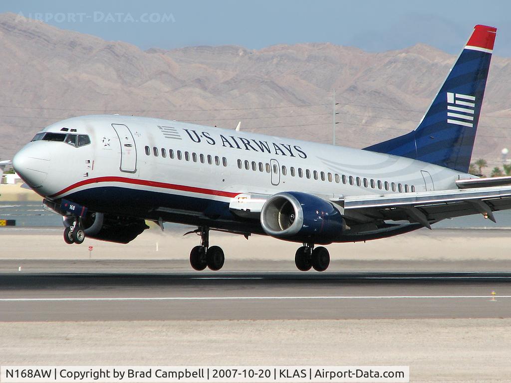 N168AW, 1986 Boeing 737-33A C/N 23629, US Airways / 1986 Boeing 737-33A
