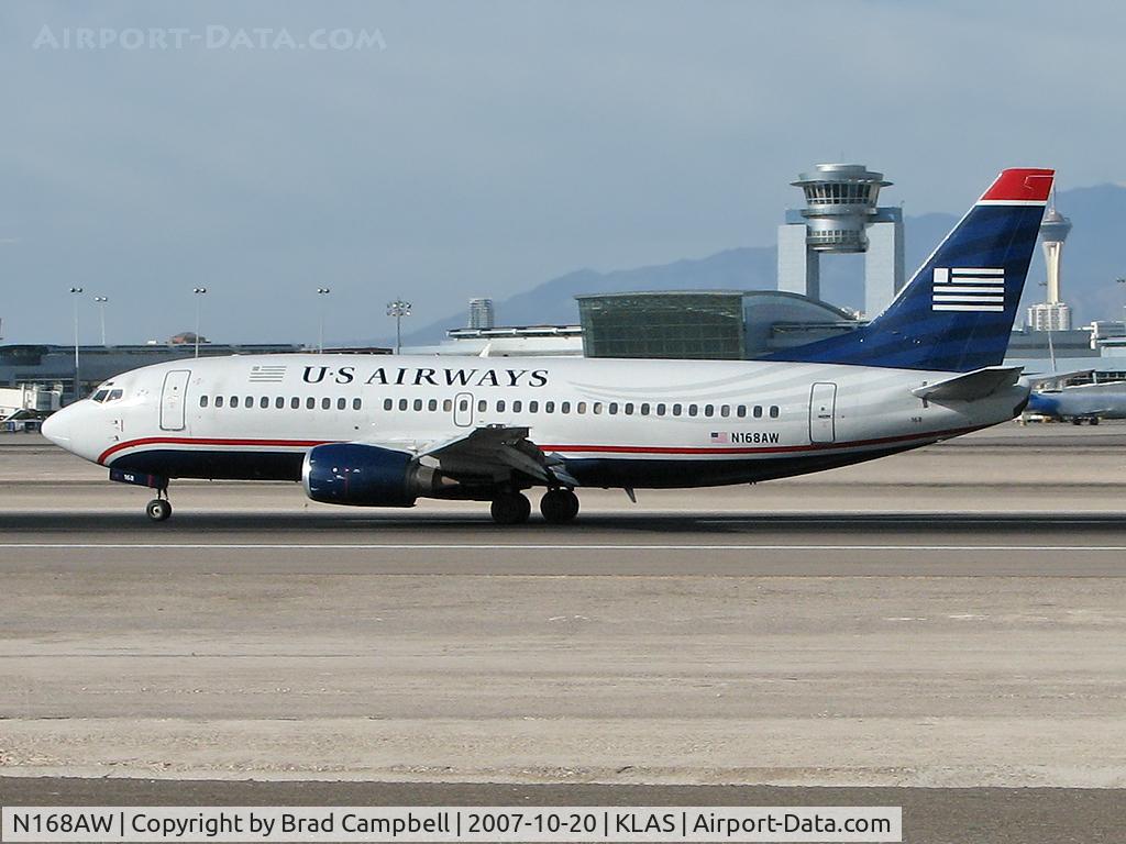 N168AW, 1986 Boeing 737-33A C/N 23629, US Airways / 1986 Boeing 737-33A