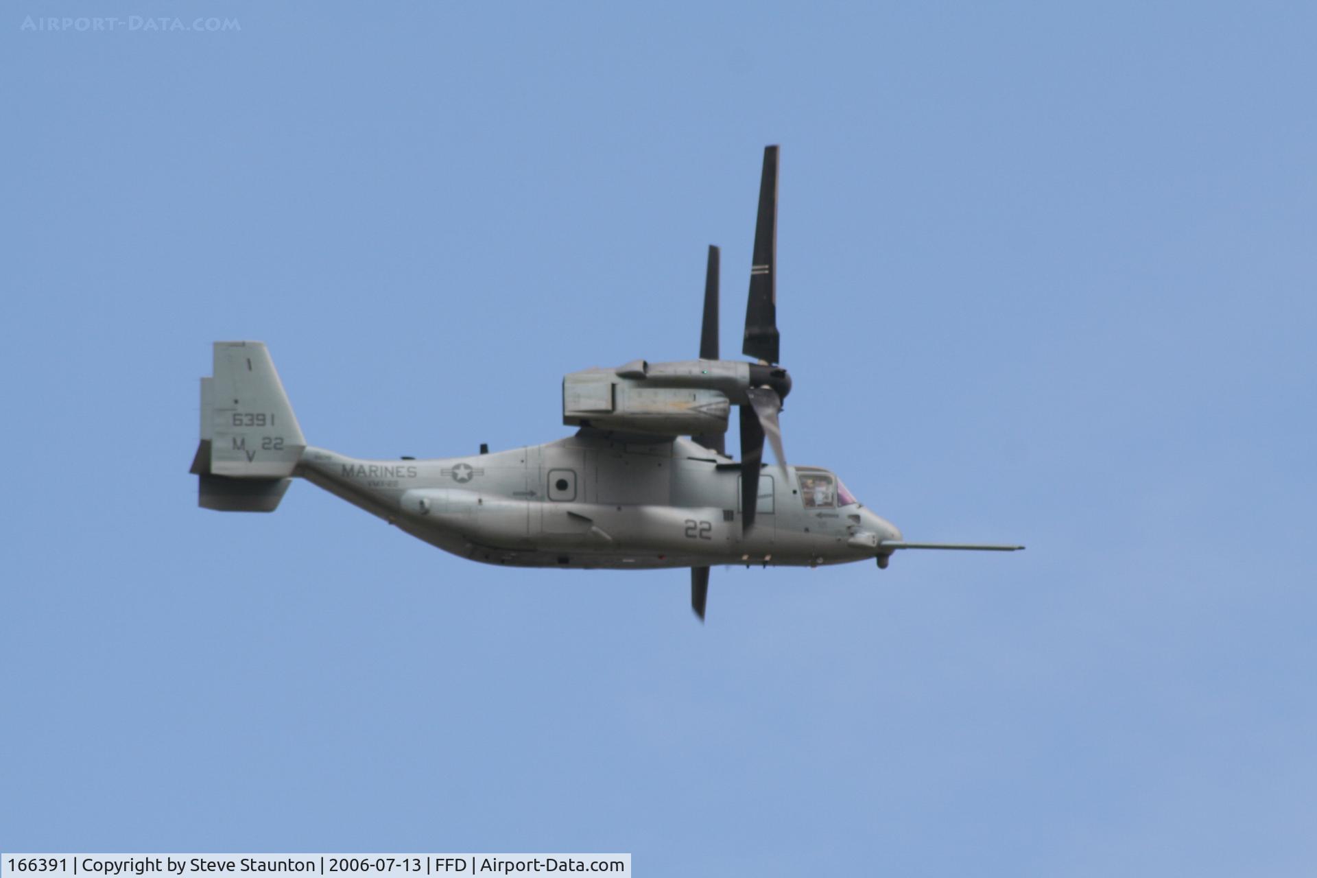 166391, Bell-Boeing MV-22B Osprey C/N D0058, Royal International Air Tattoo 2006