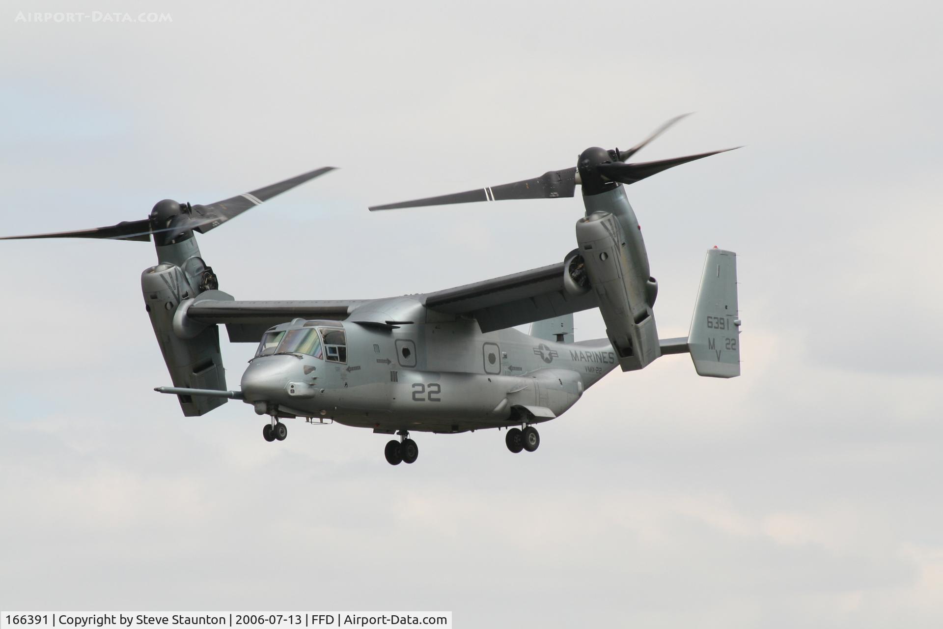 166391, Bell-Boeing MV-22B Osprey C/N D0058, Royal International Air Tattoo 2006