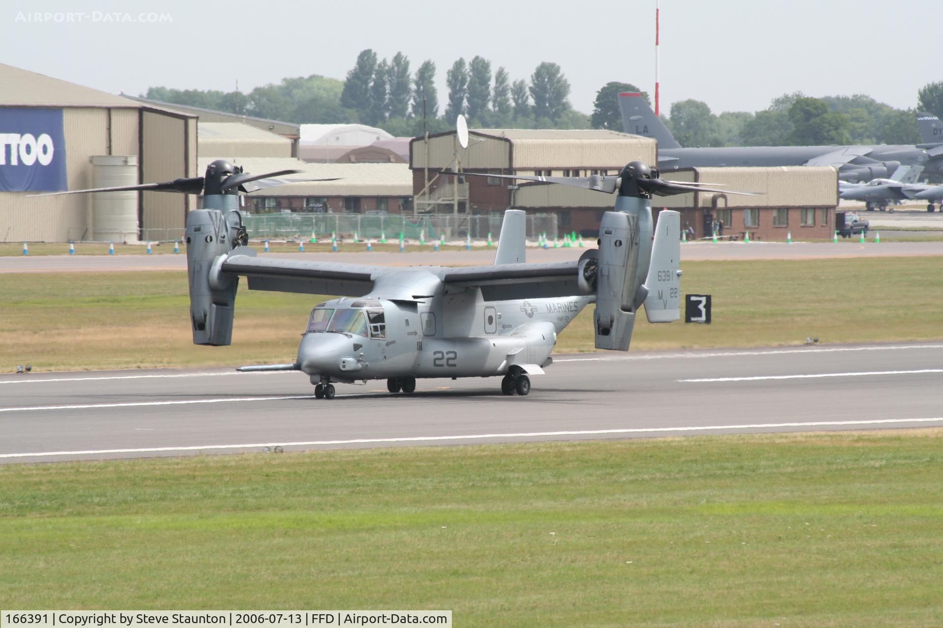 166391, Bell-Boeing MV-22B Osprey C/N D0058, Royal International Air Tattoo 2006