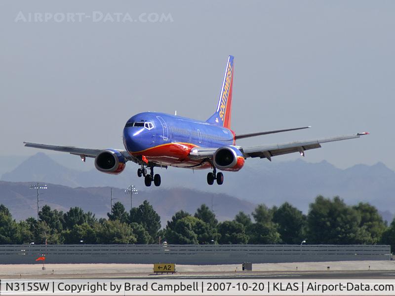 N315SW, 1986 Boeing 737-3H4 C/N 23337, Southwest Airlines / 1986 Boeing 737-3H4