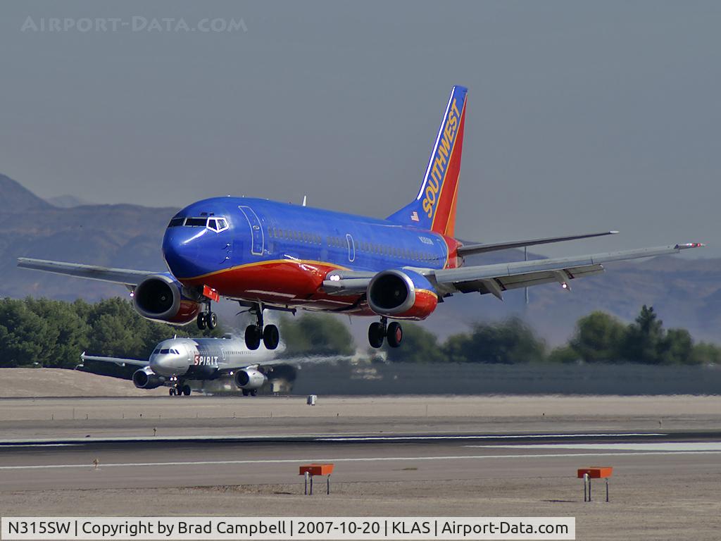 N315SW, 1986 Boeing 737-3H4 C/N 23337, Southwest Airlines / 1986 Boeing 737-3H4