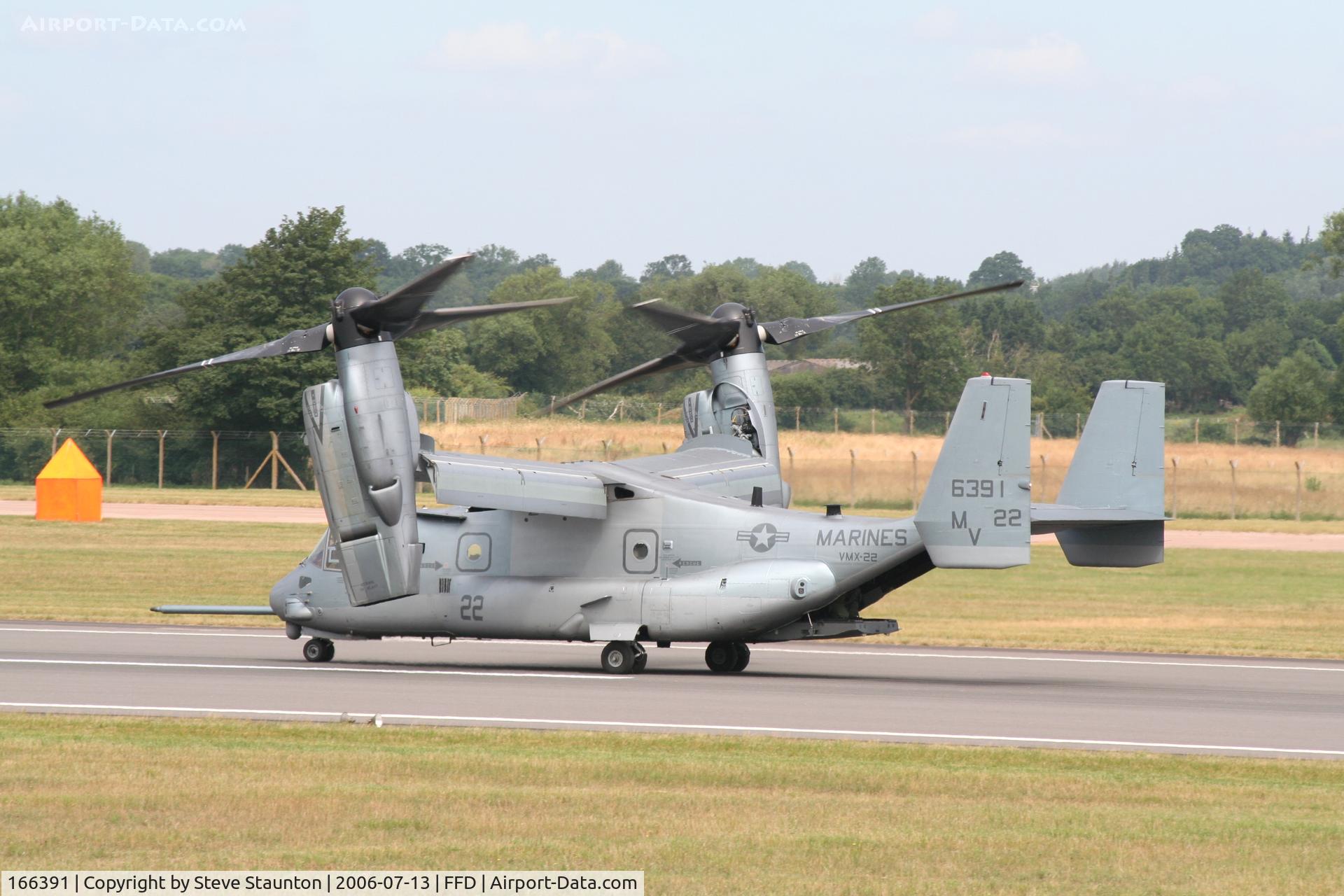 166391, Bell-Boeing MV-22B Osprey C/N D0058, Royal International Air Tattoo 2006