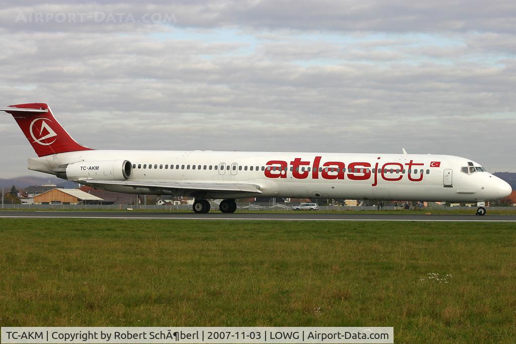 TC-AKM, 1994 McDonnell Douglas MD-83 (DC-9-83) C/N 53185, Departure to AYT