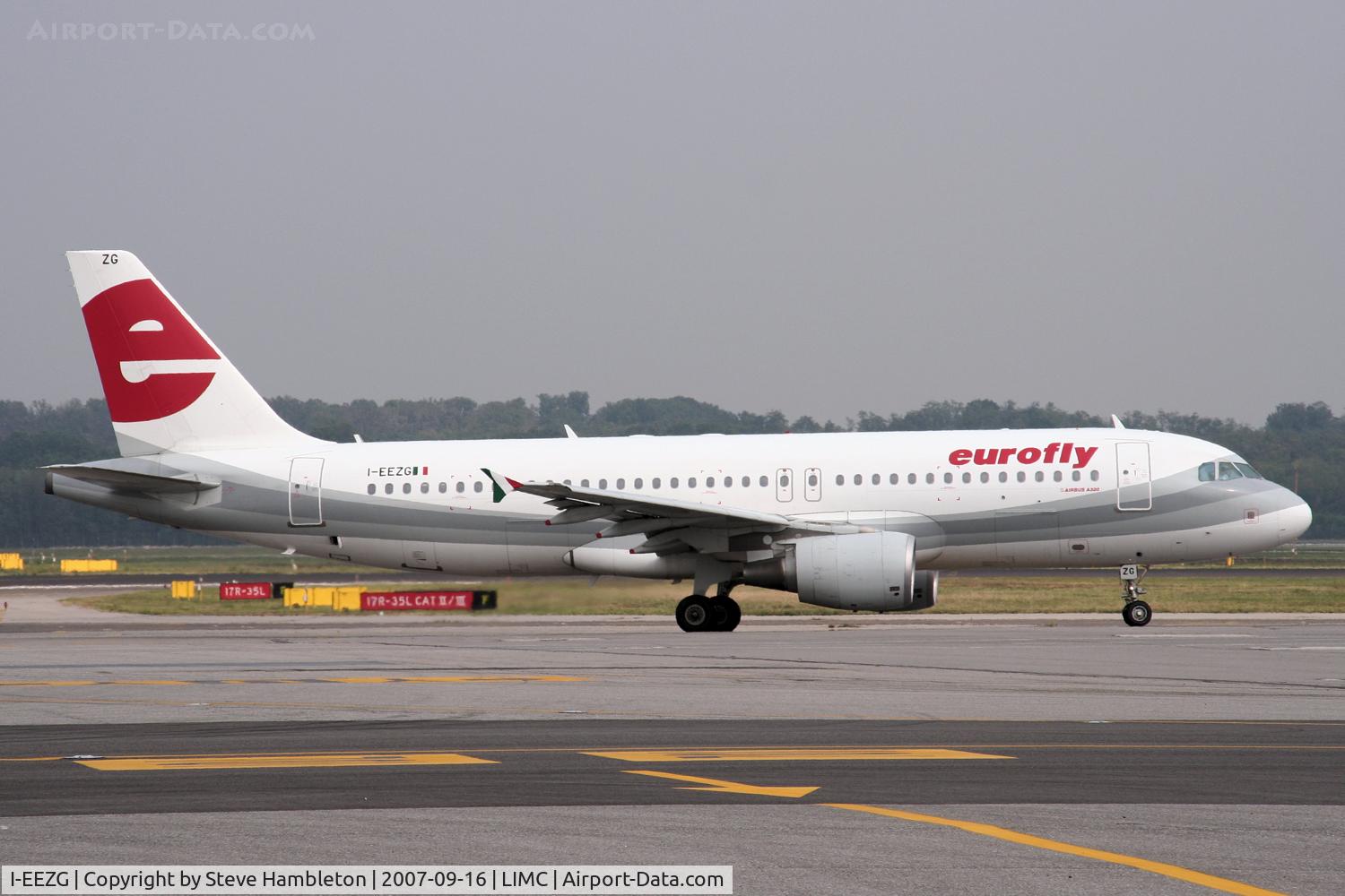I-EEZG, 2003 Airbus A320-214 C/N 2001, Taxiing out for take off at Milan Malpensa