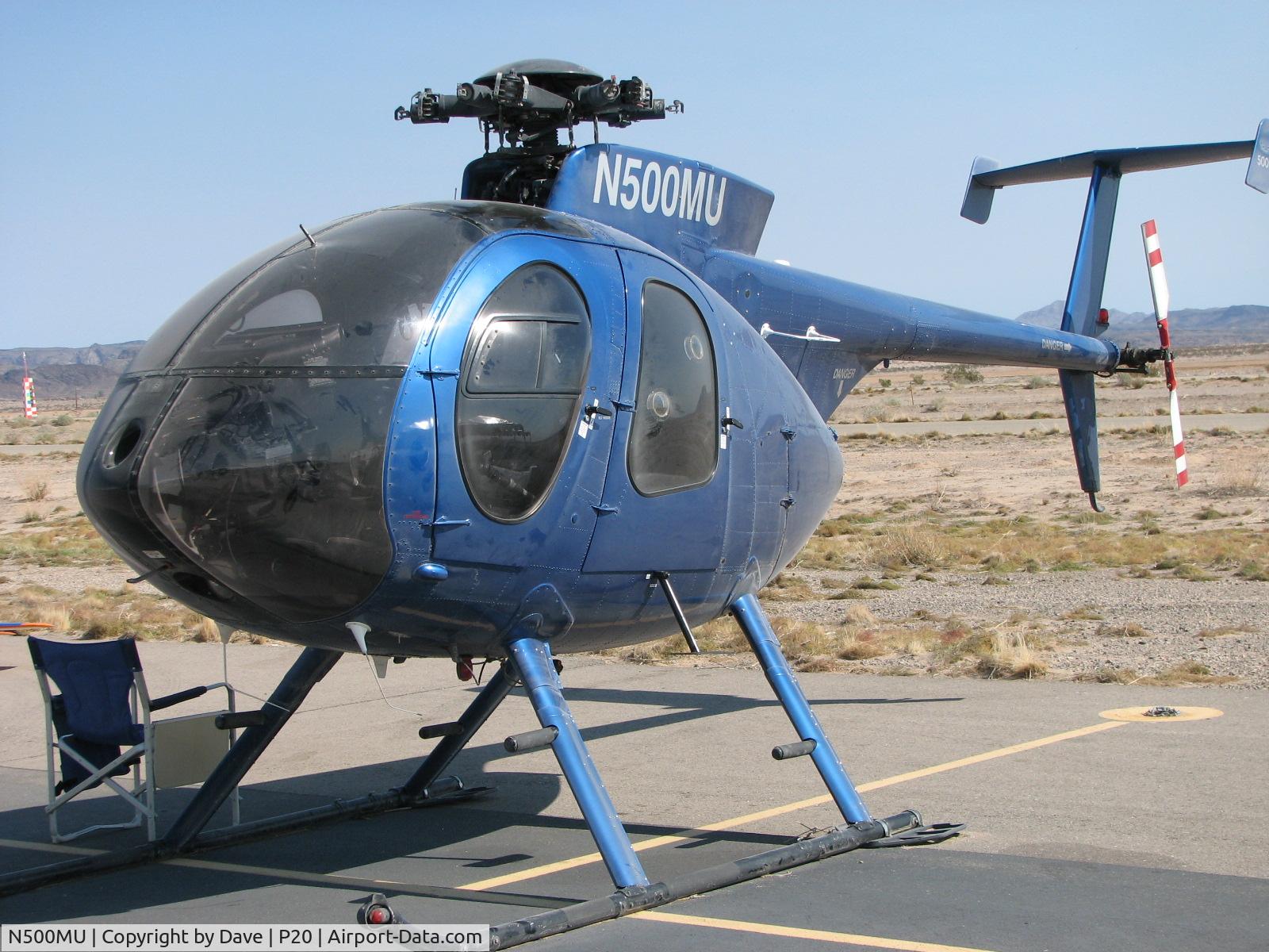 N500MU, 1996 McDonnell Douglas 369E C/N 0533E, N500 Mu Parked No Rotors
