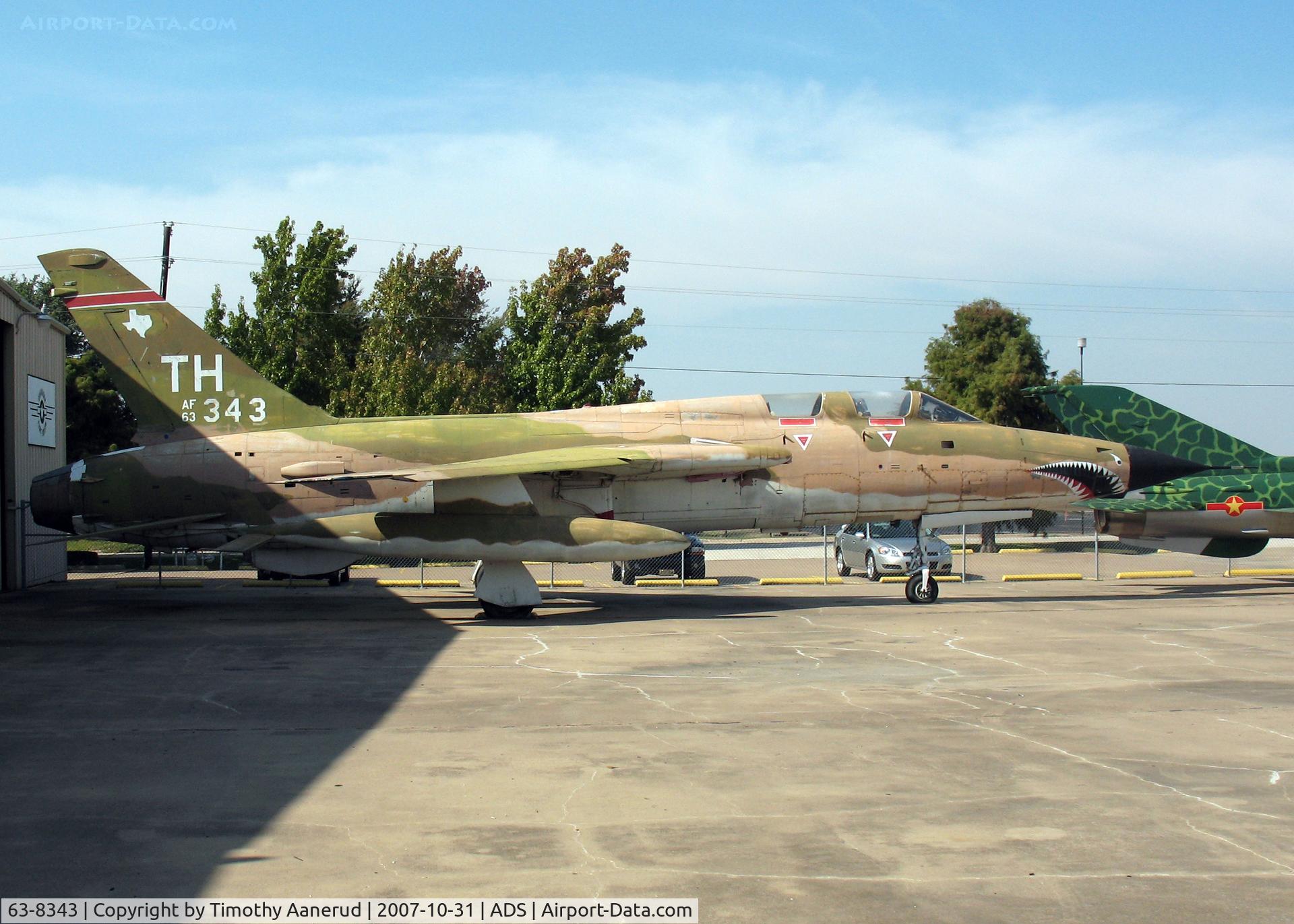 63-8343, 1962 Republic F-105F-1-RE Thunderchief C/N F120, Republic F-105F-1-RE Thunderchief, upgraded to F-105G, 63-8343