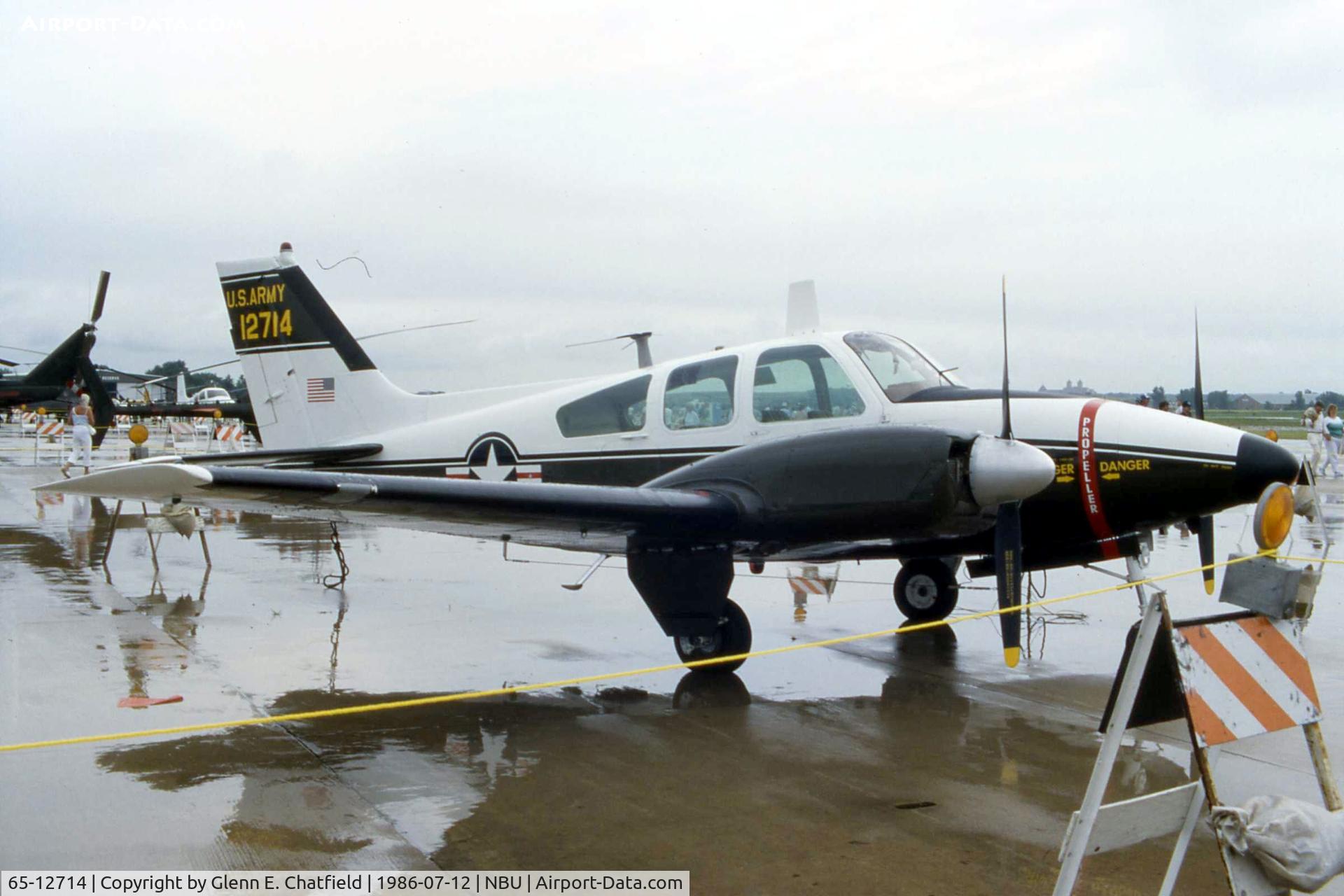 65-12714, 1965 Beech T-42A Cochise C/N 65-12714, T-42A 65-12714 at the open house when still active with the Army