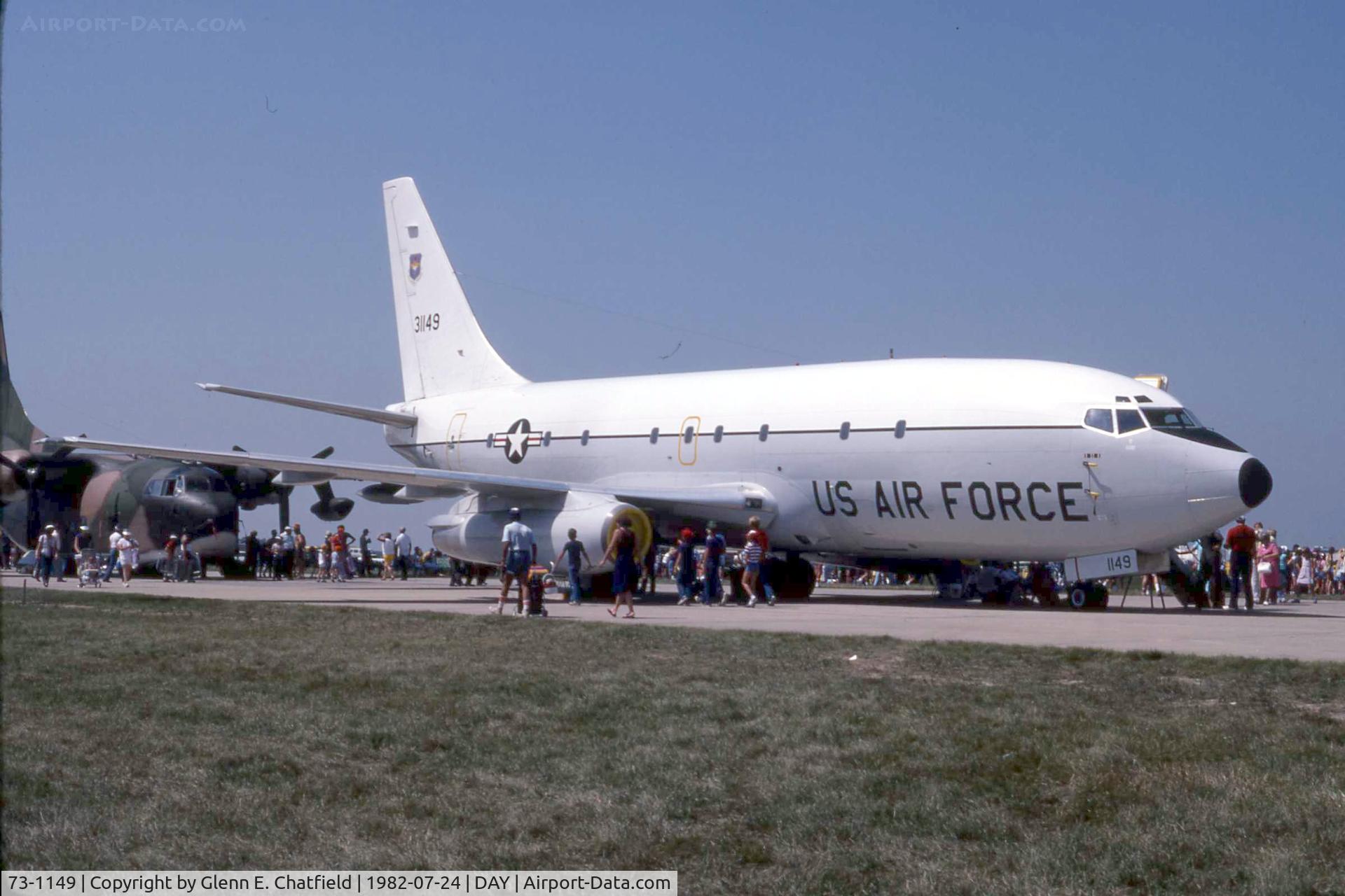 73-1149, 1973 Boeing T-43A-BN C/N 20696, At the Dayton International Air show.  This plane crashed in Bosnia Apr 3, 1996 with Secretary of Commerce Ron Brown aboard. All 35 aboard killed