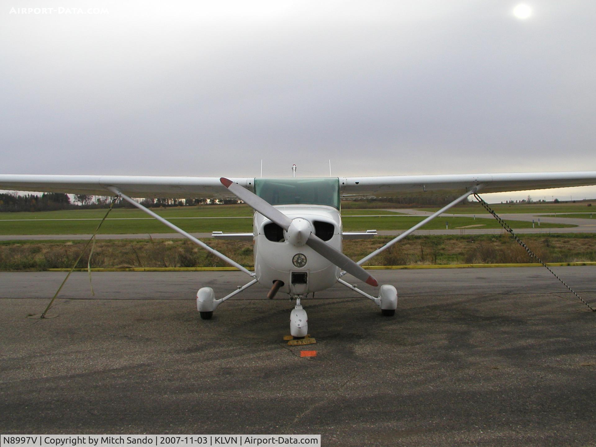 N8997V, 1974 Cessna 172M C/N 17264352, Parked on the ramp at Airlake.