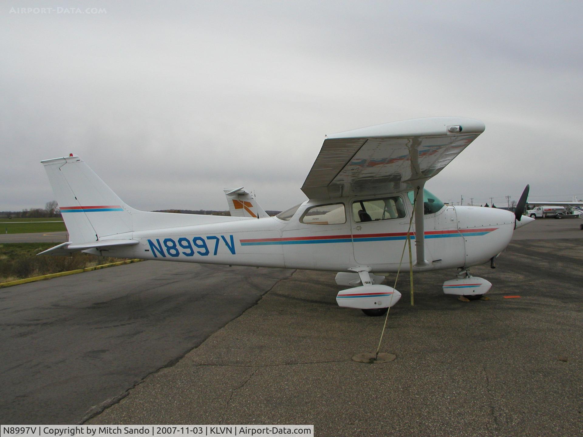 N8997V, 1974 Cessna 172M C/N 17264352, Parked on the ramp at Airlake.