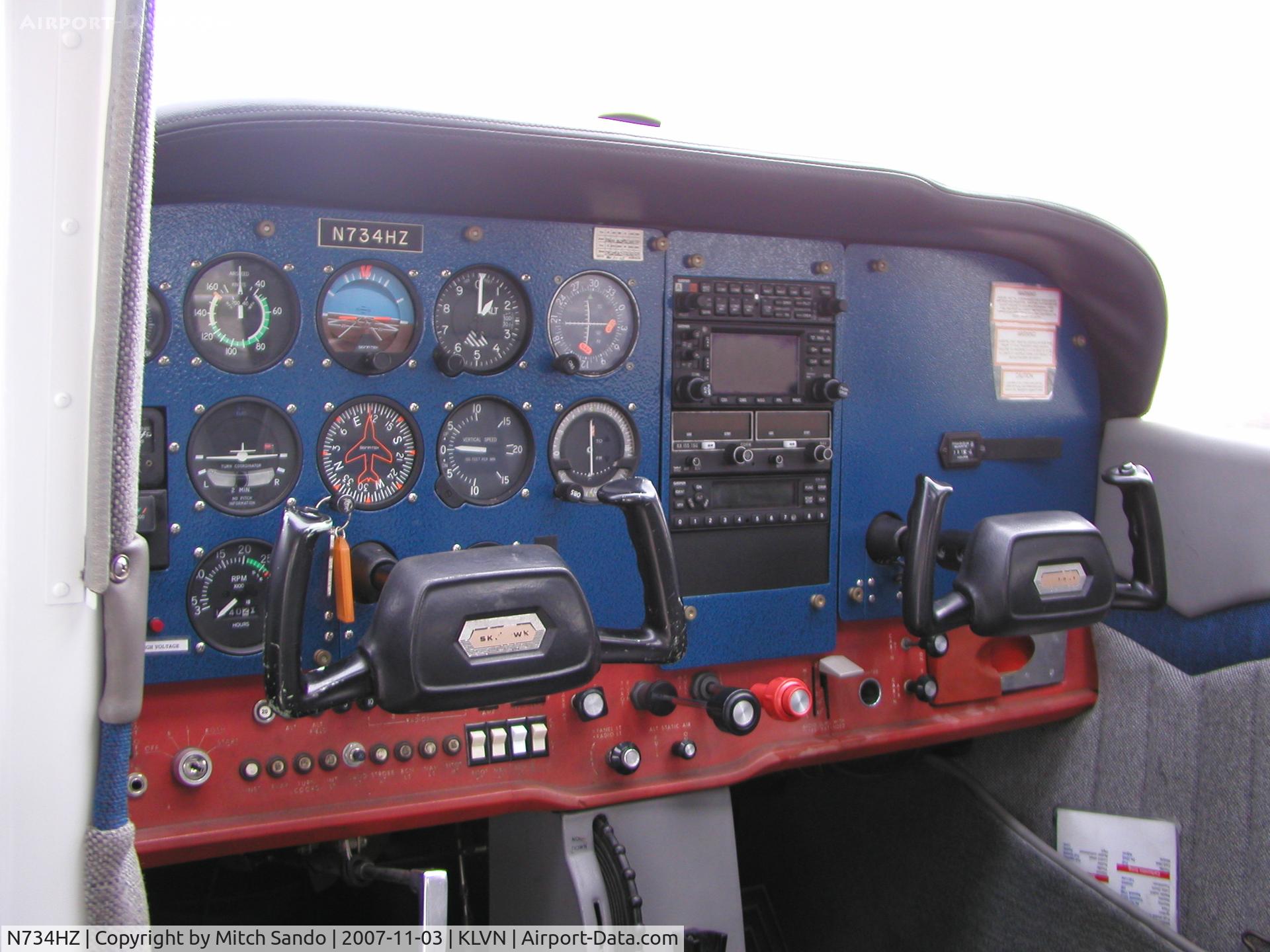 N734HZ, 1977 Cessna 172N C/N 17268878, Parked at the fuel pumps.