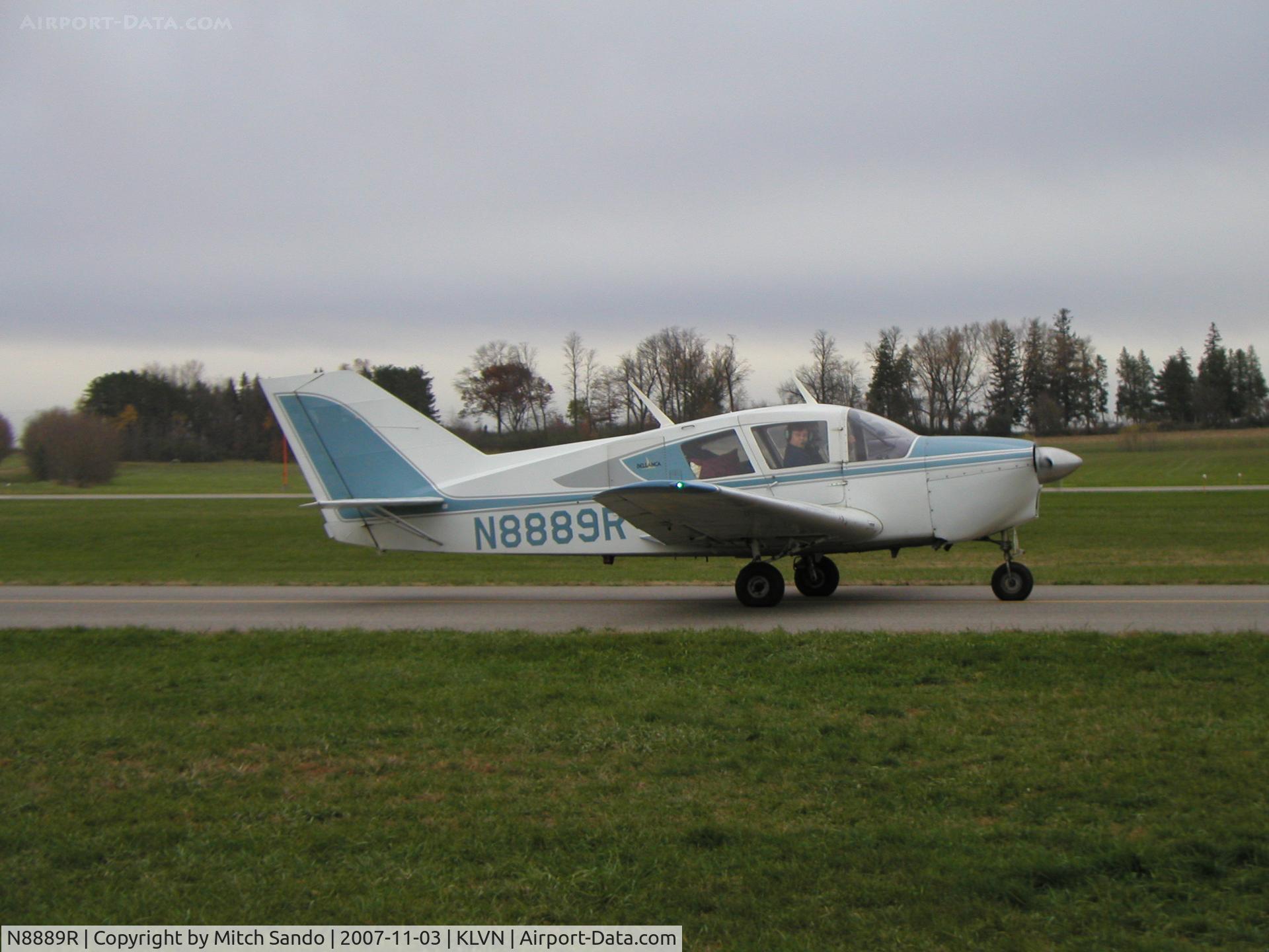 N8889R, 1965 Downer Bellanca 14-19-3A C/N 4251, Taxiing to Runway 12.