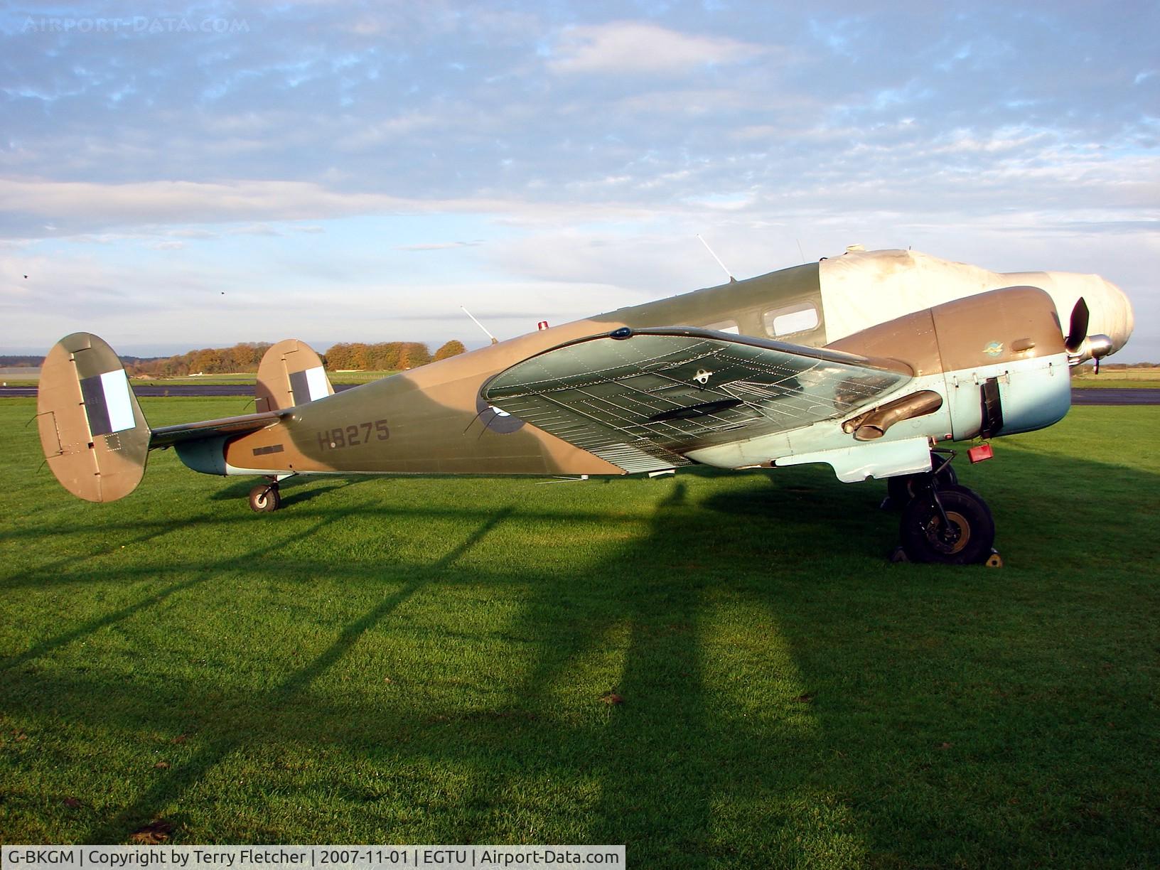 G-BKGM, 1952 Beech Mk.3NM Expeditor C/N A-853/CA-203, Veteran Beech 18 wears RAF markings HB275