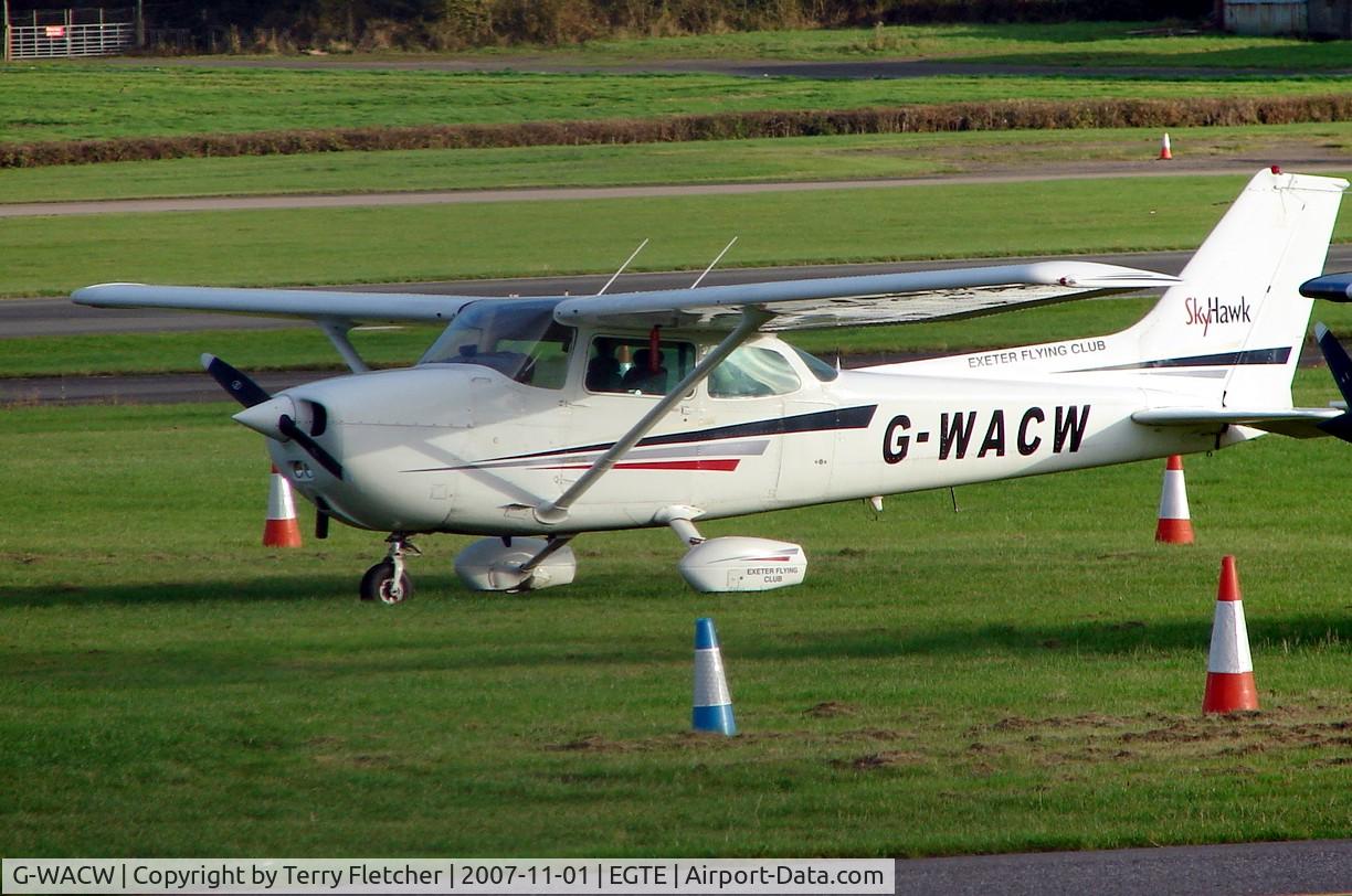 G-WACW, 1981 Cessna 172P C/N 172-74057, Exeter Airport  , Devon  , UK