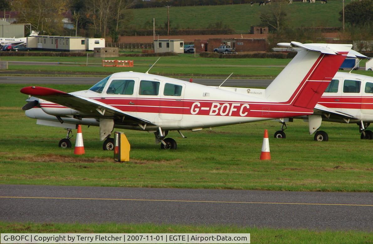 G-BOFC, 1979 Beech 76 Duchess C/N ME-217, Exeter Airport  , Devon  , UK