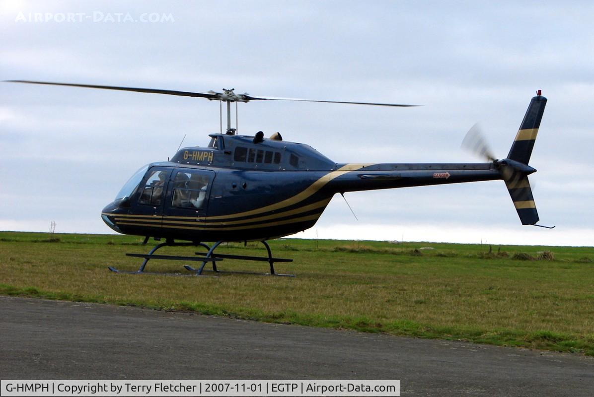 G-HMPH, 1973 Bell 206B JetRanger II C/N 1232, Perranporth , Cornwall  , UK