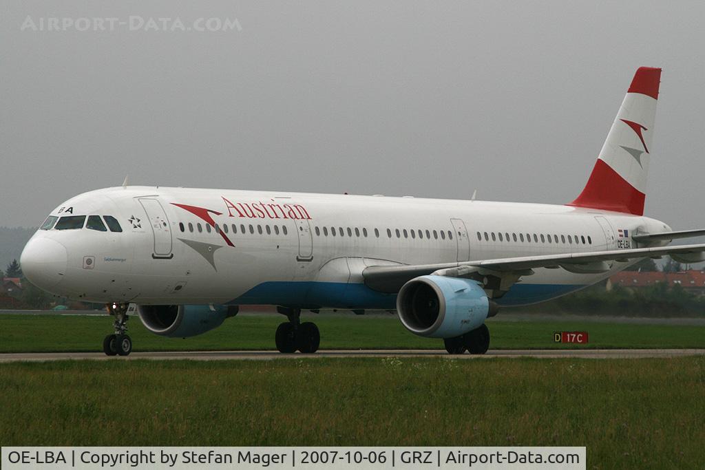OE-LBA, 1995 Airbus A321-111 C/N 552, Austrian A321