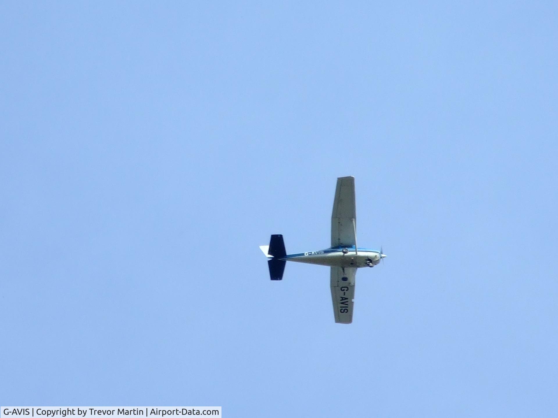 G-AVIS, 1967 Reims F172H Skyhawk C/N 0413, Flying  over Faversham Kent 04/11/07
