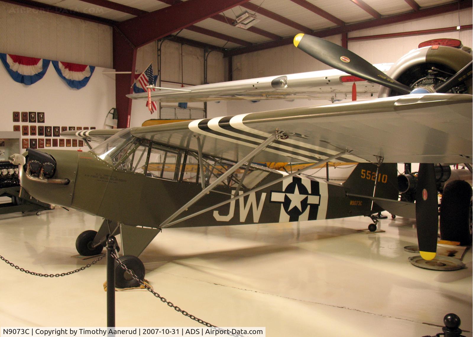 N9073C, 1945 Piper J3C-65 Cub C/N 13976, Piper L-4J Grasshopper, 45-55210