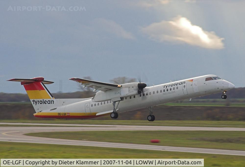 OE-LGF, 2002 De Havilland Canada DHC-8-402Q Dash 8 C/N 4068, Austrian Arrows(Tyrolean)