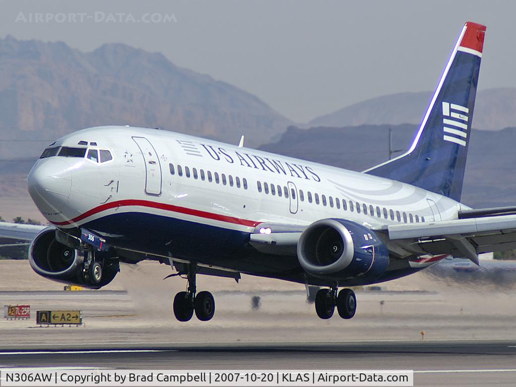 N306AW, 1990 Boeing 737-3G7 C/N 24633, US Airways / 1990 Boeing 737-3G7