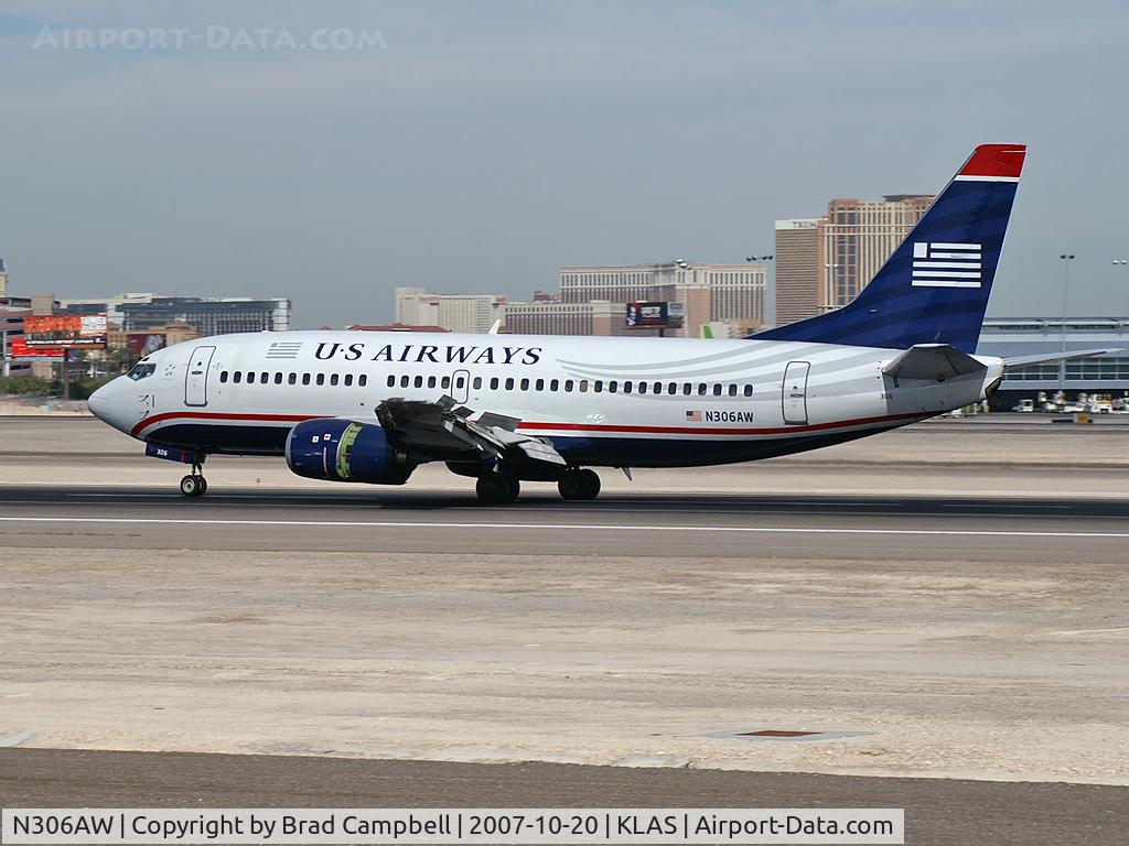 N306AW, 1990 Boeing 737-3G7 C/N 24633, US Airways / 1990 Boeing 737-3G7
