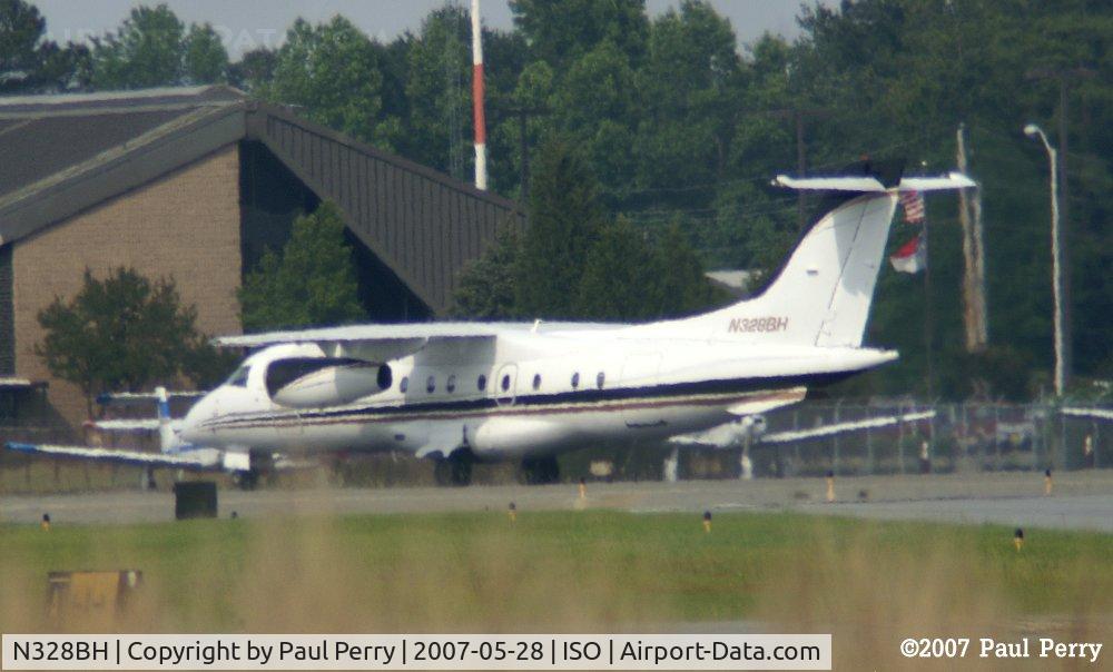 N328BH, 2000 Fairchild Dornier 328-300 328JET C/N 3137, And taxiing out.  She was in for perhaps 15 minutes