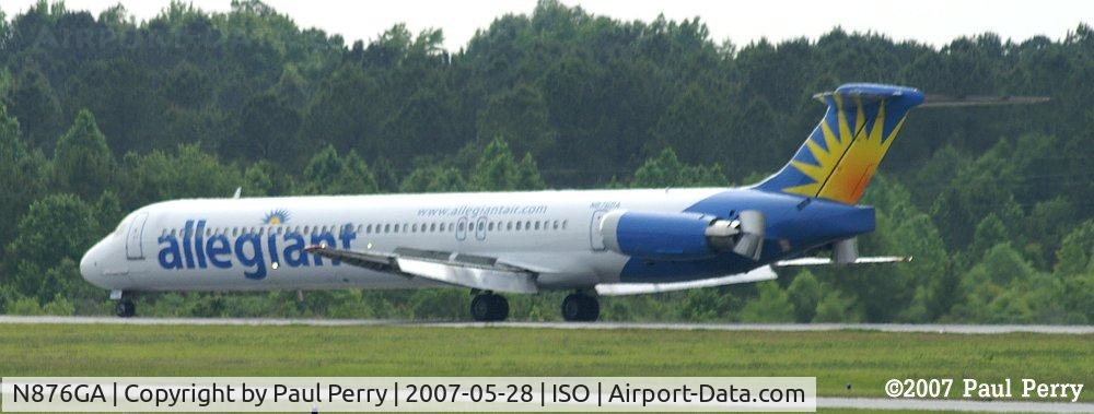 N876GA, 1995 McDonnell Douglas MD-83 (DC-9-83) C/N 53469, Got the thrust diverter buckets working hard