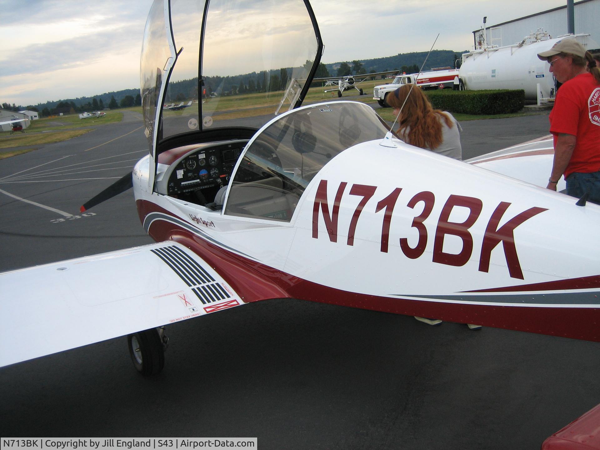N713BK, 2006 Evektor-Aerotechnik Sportstar C/N 20060713, Giving a demo ride from the Arlinton Air show to Harvy Field