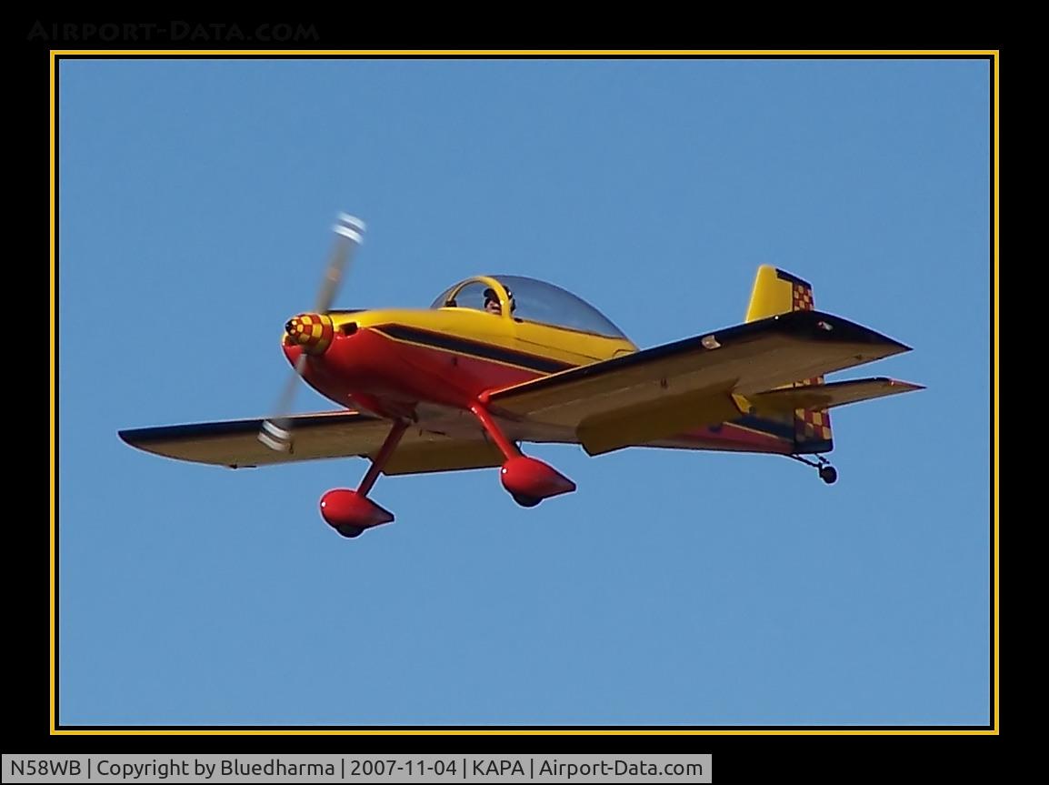 N58WB, 1999 Vans RV-8 C/N 80390, Approach to 17L