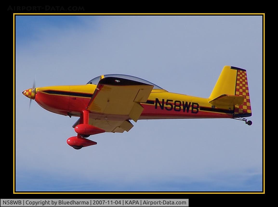 N58WB, 1999 Vans RV-8 C/N 80390, Approach to 17L