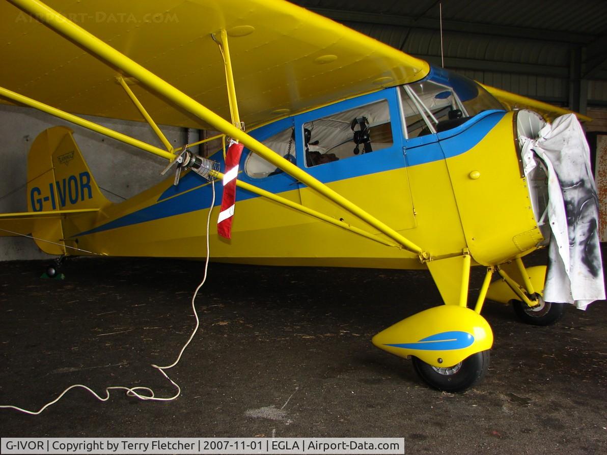 G-IVOR, 1946 Aeronca 11AC Chief Chief C/N 11AC-1035, Aeronca 11AC undergoing maintenance