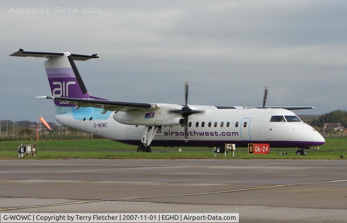 G-WOWC, 1991 De Havilland Canada DHC-8-311 Dash 8 C/N 311, SouthWEst Dash-8 at Plymouth