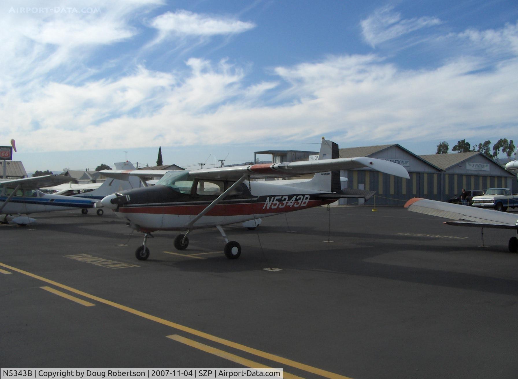 N5343B, 1956 Cessna 182 Skylane C/N 33343, 1956 Cessna 182, Continental O-470-S 230 Hp, first year of production