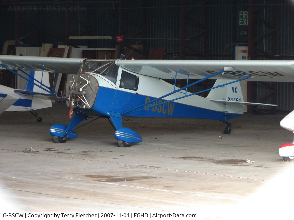 G-BSCW, 1941 Taylorcraft BC-65 C/N 1798, Taylorcraft BC-65
